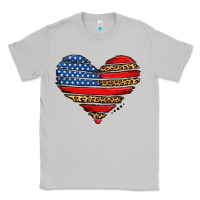 Moon Dust american leopard brushstroke heart Classic Tee - Jasminsmagicworld