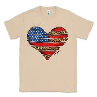 Mushroom american leopard brushstroke heart Classic Tee - Jasminsmagicworld