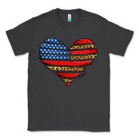 Smoke american leopard brushstroke heart Classic Tee - Jasminsmagicworld