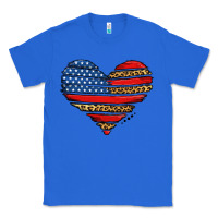 True Royal american leopard brushstroke heart Classic Tee - Jasminsmagicworld
