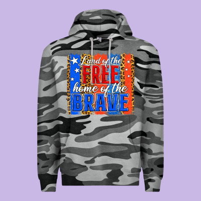 Land Of The Free Th Of July Brushstroke Premium Hoodie Designed By Jasminsmagicworld