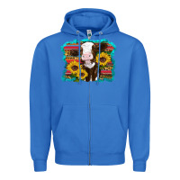 True Royal western cow sunflowers serape leopard Zipper Hoodie - RanaPortraitStore