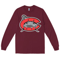 Burgundy carolina mudcats Long Sleeve Tee - linhVisuals