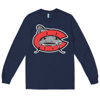 Navy carolina mudcats Long Sleeve Tee - linhVisuals