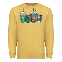 Antique Gold turquoise junkie coffee cups Premium Sweatshirt - Jasminsmagicworld