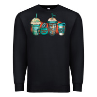 Black turquoise junkie coffee cups Premium Sweatshirt - Jasminsmagicworld