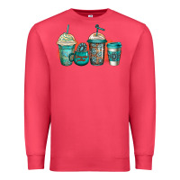 Cardinal turquoise junkie coffee cups Premium Sweatshirt - Jasminsmagicworld