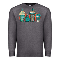 Charcoal Heather turquoise junkie coffee cups Premium Sweatshirt - Jasminsmagicworld