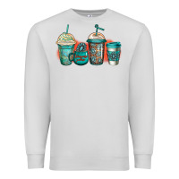 Dove Grey turquoise junkie coffee cups Premium Sweatshirt - Jasminsmagicworld