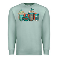 Seafoam turquoise junkie coffee cups Premium Sweatshirt - Jasminsmagicworld