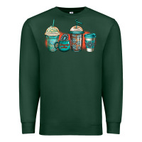 Sports Green turquoise junkie coffee cups Premium Sweatshirt - Jasminsmagicworld