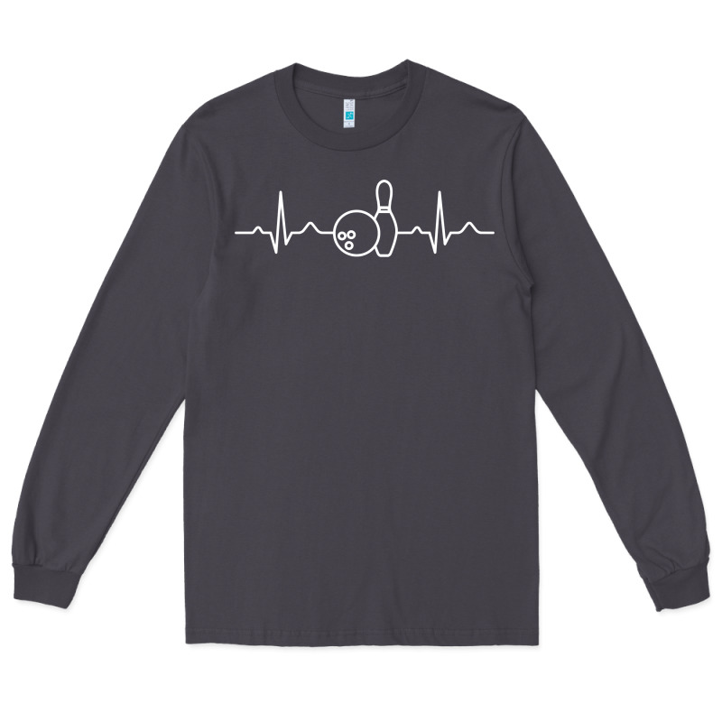 Bowling Heartbeat Bowler Ecg Bowling Ball Tournament Gift Sweatshirt Long Sleeve Tee by linhVisuals | Teevron