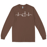 Chestnut bowling heartbeat bowler ecg bowling ball tournament gift sweatshirt Long Sleeve Tee - linhVisuals