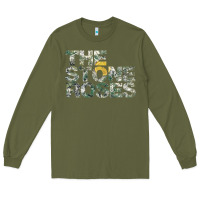 Army Green THE STONE ROSES GREEN Long Sleeve Tee - linhVisuals