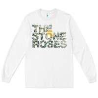 White THE STONE ROSES GREEN Long Sleeve Tee - linhVisuals