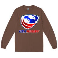 Chestnut usa rugby Long Sleeve Tee - linhVisuals