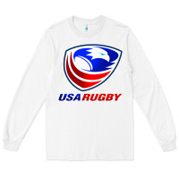 White usa rugby Long Sleeve Tee - linhVisuals