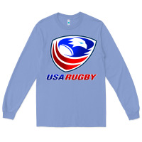 Colony Blue usa rugby Long Sleeve Tee - linhVisuals