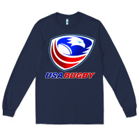 Navy usa rugby Long Sleeve Tee - linhVisuals