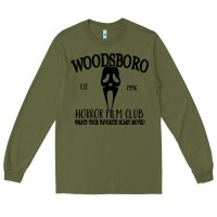 Army Green woodsboro horror film club scream Long Sleeve Tee - linhVisuals