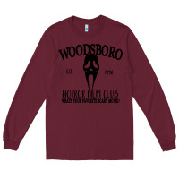 Burgundy woodsboro horror film club scream Long Sleeve Tee - linhVisuals