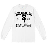 White woodsboro horror film club scream Long Sleeve Tee - linhVisuals