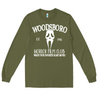 Army Green woodsboro horror film club scream Long Sleeve Tee - linhVisuals