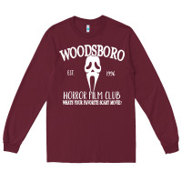 Burgundy woodsboro horror film club scream Long Sleeve Tee - linhVisuals