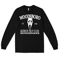 Black woodsboro horror film club scream Long Sleeve Tee - linhVisuals