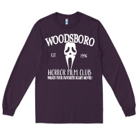 Plum woodsboro horror film club scream Long Sleeve Tee - linhVisuals
