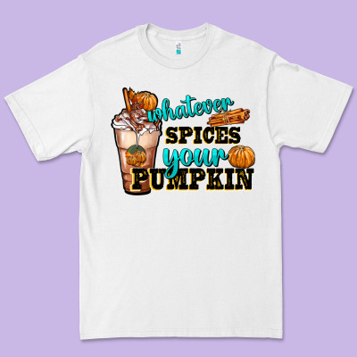 Whatever Spice Your Pumpkin Coffee Cup Premium Tee Designed By Fadigitalartstudio