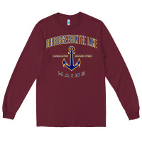 Burgundy cobbosseecontee lake me pullover hoodie Long Sleeve Tee - linhVisuals