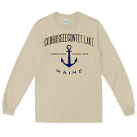 Mushroom cobbosseecontee lake me pullover hoodie Long Sleeve Tee - linhVisuals