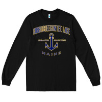Black cobbosseecontee lake me pullover hoodie Long Sleeve Tee - linhVisuals