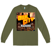 Army Green Owl City Adam Young Long Sleeve Tee - linhVisuals