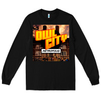Black Owl City Adam Young Long Sleeve Tee - linhVisuals