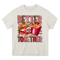 Cream hamburger potatoes better together olivia Heavy Core Tee - OliviaCreatesArt