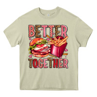 Mossy hamburger potatoes better together olivia Heavy Core Tee - OliviaCreatesArt