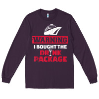 Plum cruise drinking package t shirt Long Sleeve Tee - linhVisuals