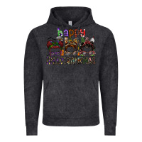 Vintage Black happy hallothanksmas Vintage Hoodie - SublimationCraftShop