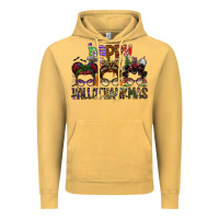 Vintage Mustard happy hallothanksmas Vintage Hoodie - SublimationCraftShop