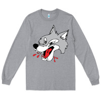Heather Grey sudbury wolves Long Sleeve Tee - linhVisuals