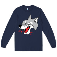 Navy sudbury wolves Long Sleeve Tee - linhVisuals