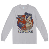 Moon Dust cuphead cala maria airplane attack t shirt Long Sleeve Tee - linhVisuals