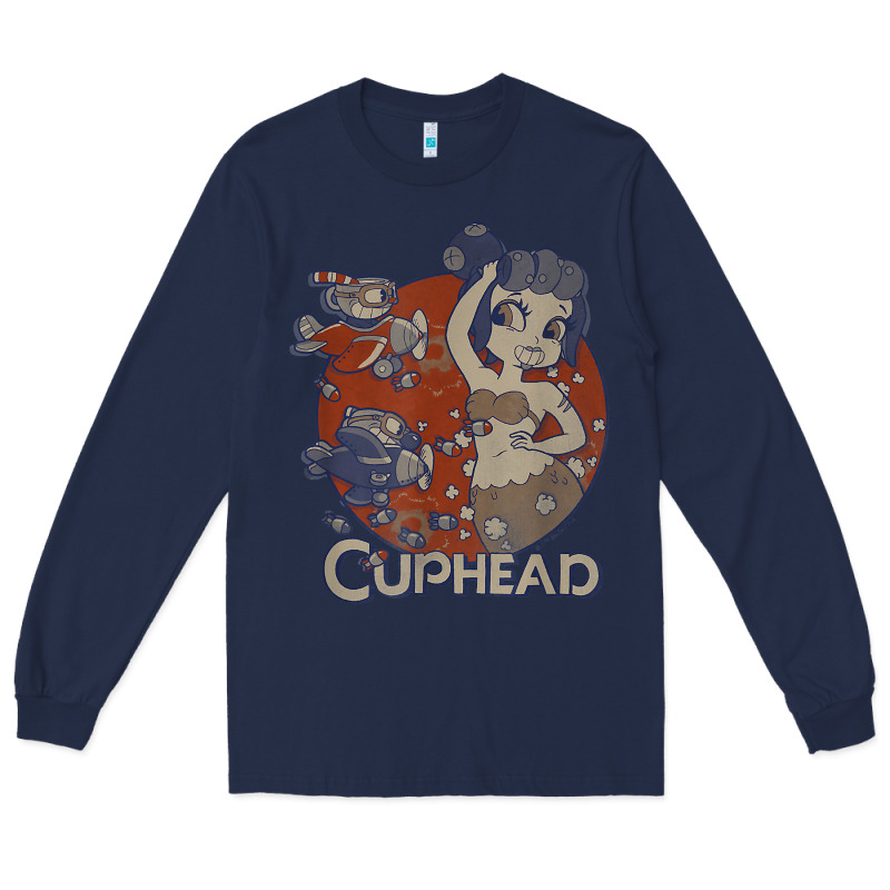 Cuphead Cala Maria Airplane Attack T Shirt Long Sleeve Tee by linhVisuals | Teevron