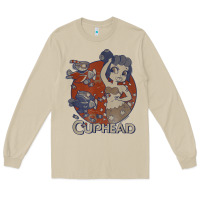 Mushroom cuphead cala maria airplane attack t shirt Long Sleeve Tee - linhVisuals