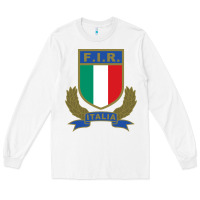 White italian rugby federation Long Sleeve Tee - linhVisuals
