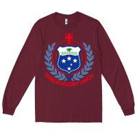 Burgundy samoa rugby Long Sleeve Tee - linhVisuals