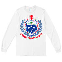 White samoa rugby Long Sleeve Tee - linhVisuals