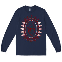 Navy Union College Long Sleeve Tee - linhVisuals